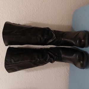Tall regular Wide Calf Boots Black